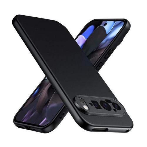 Coque Pour Google Pixel 9 Pro Xl - Housse Etui Silicone Gel Fine + Film Ecran - Noir