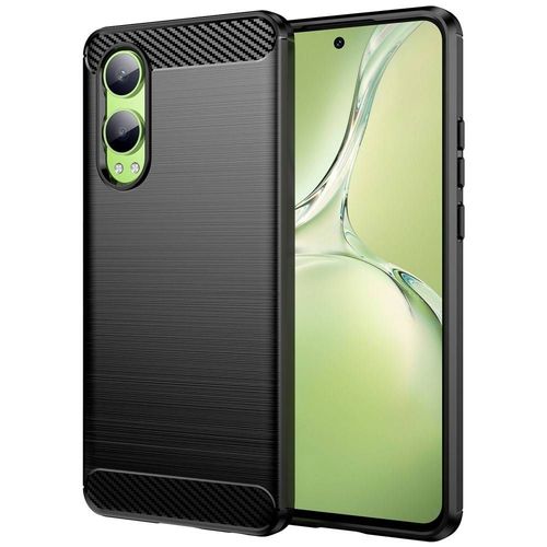 Coque Pour Oneplus Nord Ce4 Lite 5g - Housse Etui Silicone Gel Carbone + Film Ecran - Noir