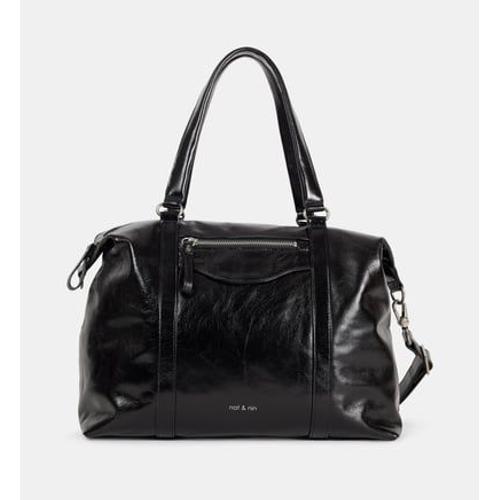 Nat & Nin - Sac cabas Thylane en cuir - Noir