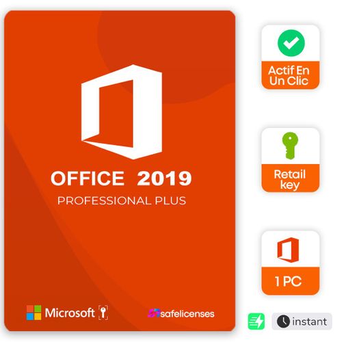 Microsoft Office 2019 Pro Plus ¿ Activation En Un Clic, Sans Complication - Chez Safelicenses