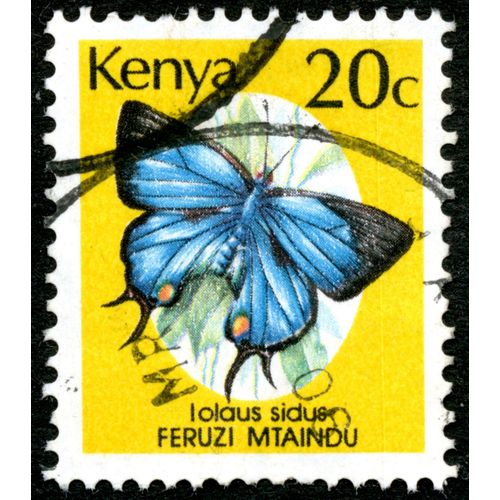 Timbre Oblitéré Kenya, Lolaus Sidus, Feruzi Mtaindu, 20c
