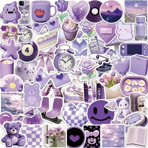 10/30/50pcs Frais Fromage De Vache Pvc Graffiti Autocollant Collant Esthétique Couleur Décoratif Scrapbook Bricolage Enfant Téléphone Fournitures De Papeterie - Type 30pcs #E