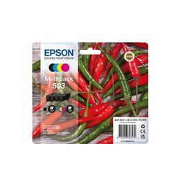 Epson 503 Multipack - Pack de 4 - noir, jaune, cyan, magenta - original - blister - cartouche d'encre - pour WorkForce WF-2960