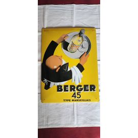 Plaque Publicitaire Berger 45 Type Marseillais