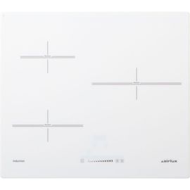 Airlux ATI632WHN - Table de cuisson à induction - 3 plaques de cuisson - Niche - largeur : 56 cm - profondeur : 49 cm - blanc - sans cadre - blanc pur