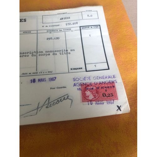 Timbre Fiscal Sur Relevé De Titres