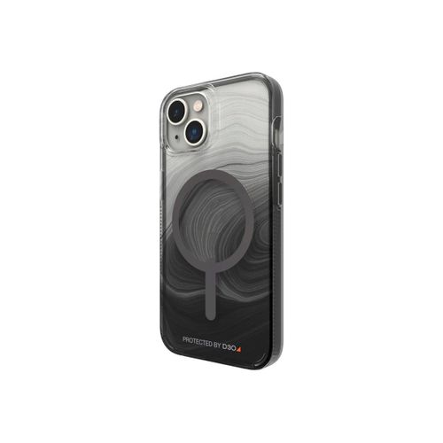 Gear4 Milan Snap - Coque De Protection Pour Téléphone Portable - Compatibilité Avec Magsafe - D3o Crystalex - Tourbillon Noir - Pour Apple Iphone 14
