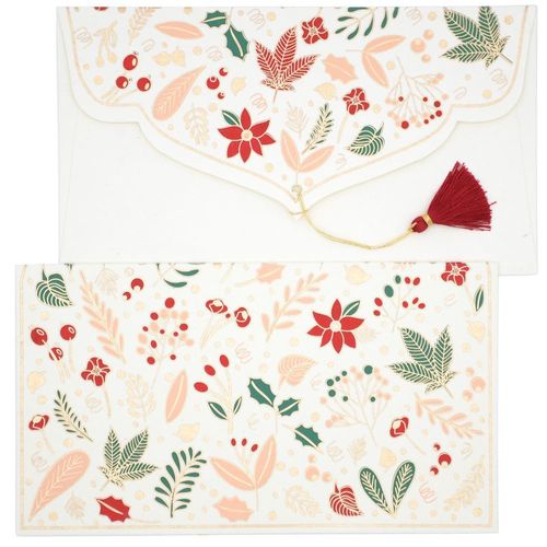 Papertree Winter Lot De 5 Enveloppes Cadeau 19x10cm Ivoire