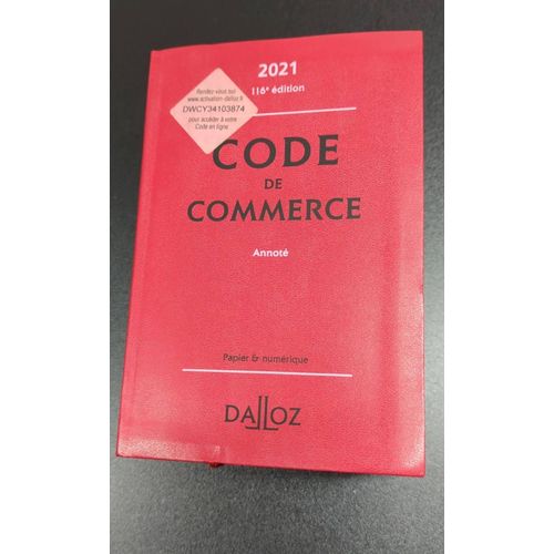 Code De Commerce 2021