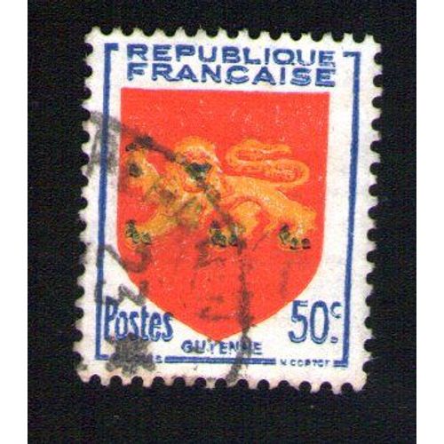 France 1949 Oblitéré Used Blason Armoiries De Guyenne Y&t 835 Su