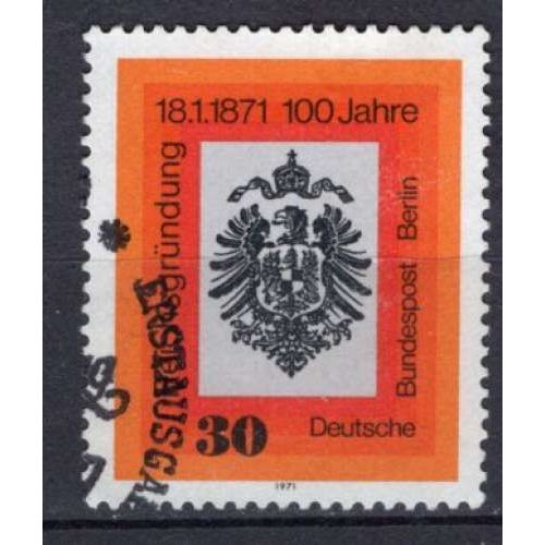 Allemagne Federale 1971 Centenaire De La Fondation De L'empïre Allemand Oblitere