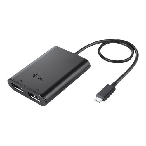 i-Tec - Adaptateur vidéo externe - USB-C 3.1 - 2 x DisplayPort - noir