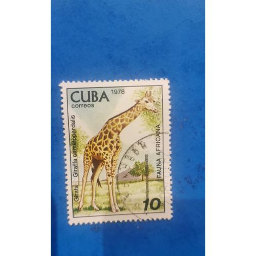 Timbre Cuba Girafe 