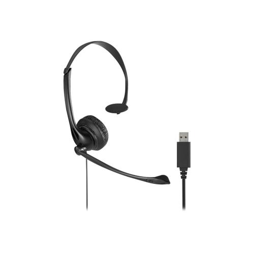 Kensington - Micro-casque - sur-oreille - filaire - USB-A - noir