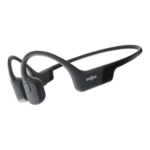 Casque à conduction osseuse Bluetooth Shokz OpenRun Noir - Casque sport sans fil oreilles libres