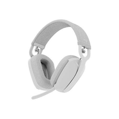 Logitech Zone Vibe 100 - Micro-casque - circum-aural - Bluetooth - sans fil - blanc cassé