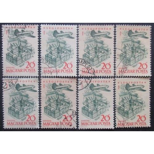 Hongrie Poste Aérienne N°213 X 8 Oblitéré