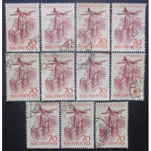 Hongrie Poste Aérienne N°215 X 11 Oblitéré