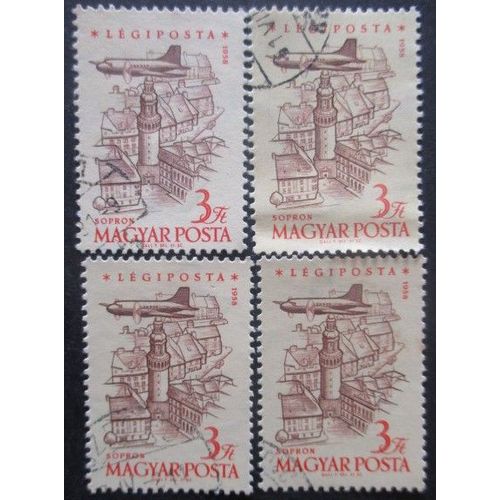 Hongrie Poste Aérienne N°219 X 4 Oblitéré