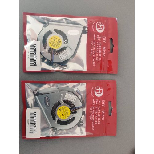 Lot de 2 ventilateurs de CPU 4 pin pour PC HP portable Omen