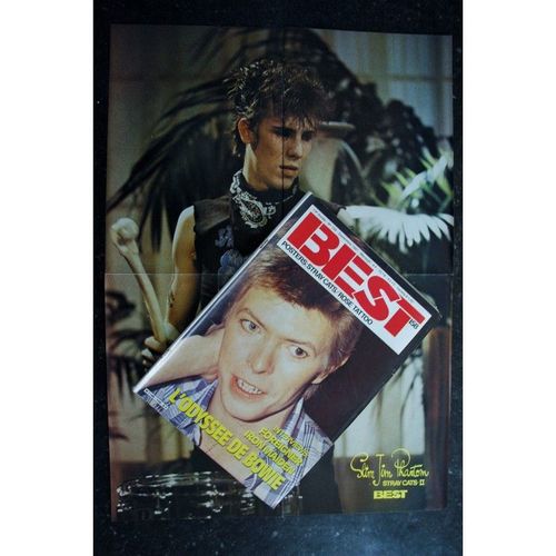 Best 158 Septembre 1981 Cover Vadid Bowie Interviews Iron Maiden Foreigner Posters Stracy Cats Rose Tattoo