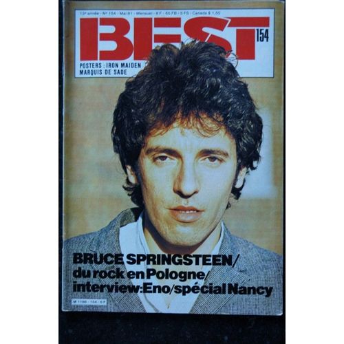 Best 154 Mai 1981 Bruce Springsteen + Posters Iron Maiden Marquis De Sade