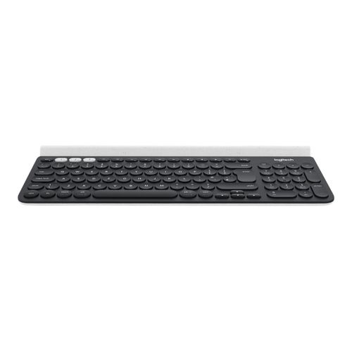 Logitech K780 Multi-Device - Clavier - sans fil - Bluetooth, 2.4 GHz - R.-U. - blanc
