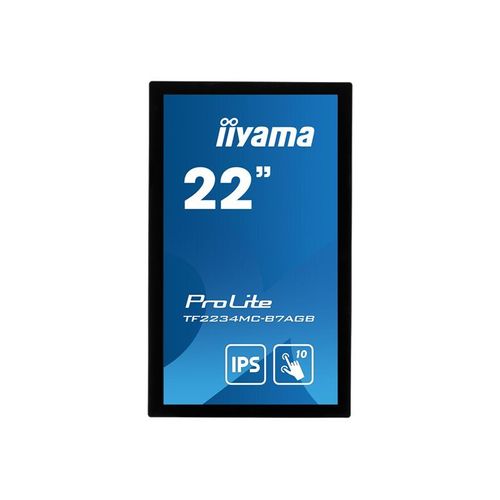 iiyama ProLite TF2234MC-B7AGB - Écran LED - 22" (21.5" visualisable) - cadre ouvert - écran tactile - 1920 x 1080 Full HD (1080p) @ 60 Hz - IPS - 350 cd/m² - 1000:1 - 8 ms - HDMI, VGA...