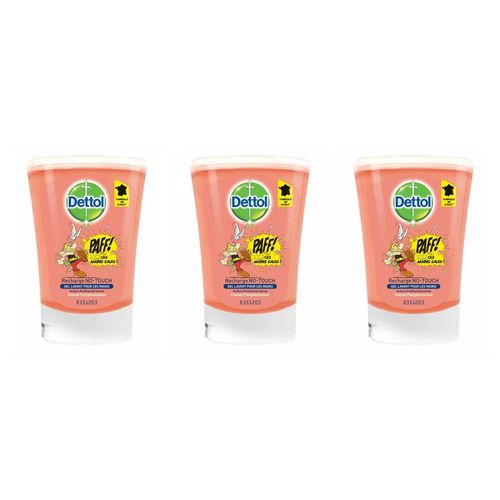 Dettol Lot De 3 Recharges De Savon 250 Ml Pour Distributeur No Touch Classic Pamplemousse 