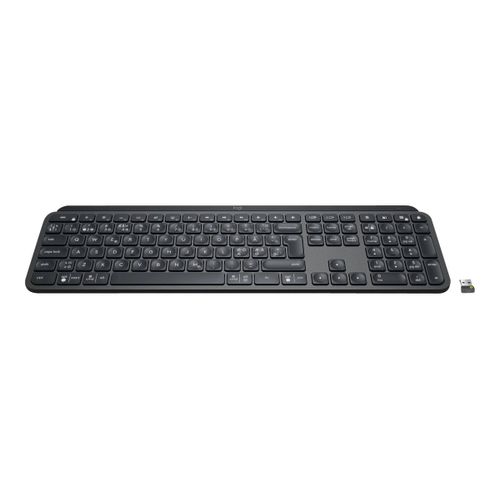 Logitech MX Keys for Business - Clavier - rétroéclairé - sans fil - Bluetooth, 2.4 GHz - QWERTY - Pan Nordic - graphite
