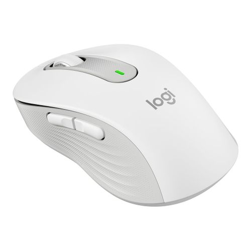 Logitech Signature M650 L LEFT - Souris - grande taille - pour gauchers - optique - 5 boutons - sans fil - 2.4 GHz, Bluetooth - récepteur USB Logitech Logi Bolt - blanc cassé