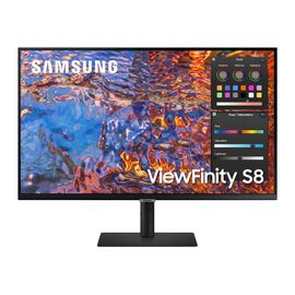Samsung ViewFinity S8 S32B800PXU - S80PB Series - écran LED - 32" - 3840 x 2160 4K @ 60 Hz - IPS - 600 cd/m² - 1000:1 - DisplayHDR 600 - 5 ms - HDMI, DisplayPort, USB-C - noir