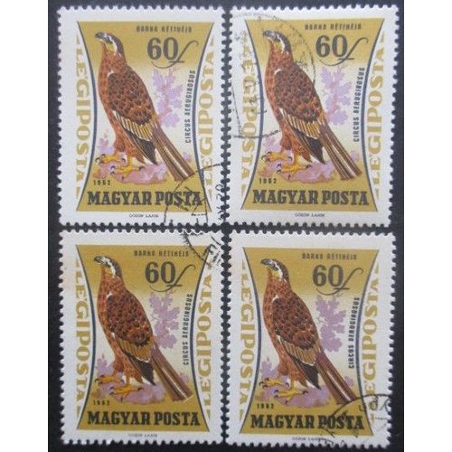 Hongrie Poste Aérienne N°252 X 4 Oblitéré