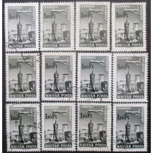 Hongrie Poste Aérienne N°282 X 12 Oblitéré