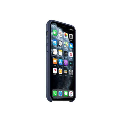 Apple - Coque De Protection Pour Téléphone Portable - Cuir - Bleu Nuit - Pour Iphone 11 Pro