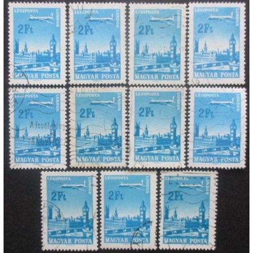 Hongrie Poste Aérienne N°285 X 11 Oblitéré