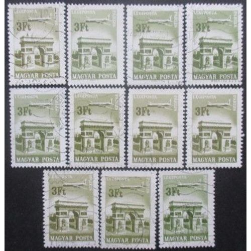 Hongrie Poste Aérienne N°287 X 11 Oblitéré