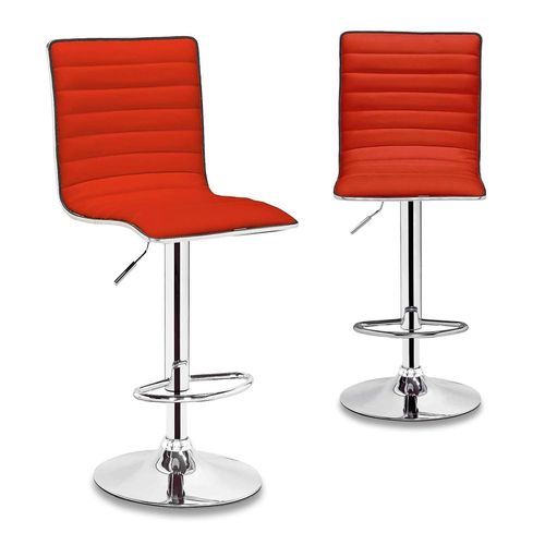 Lot De 2 Tabourets De Bar Rouge Locas