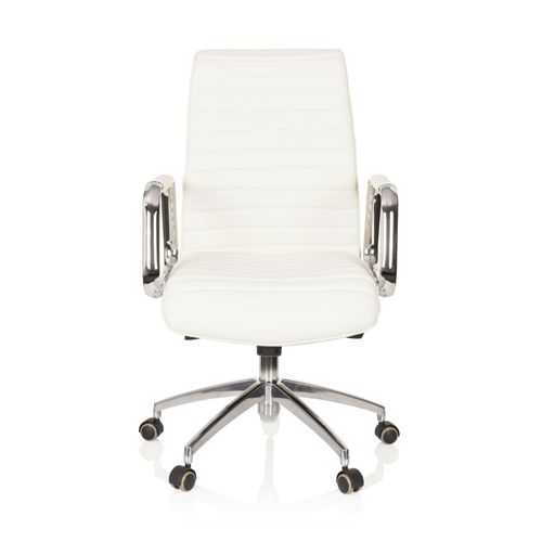 Siège De Bureau / Fauteuil De Direction Aspera 10, Cuir Nappa Ivoire Hjh Office