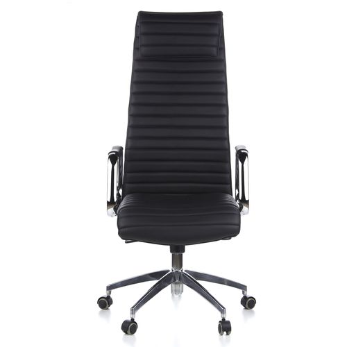 Siège De Bureau / Siège De Direction Aspera 20, Cuir Nappa Noir Hjh Office
