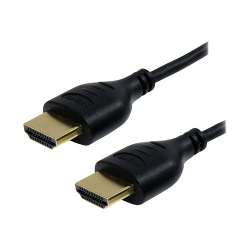 StarTech.com Câble slim - HDMI vers HDMI avec Ethernet - Ultra HD 4k x 2k - 1,8 m (HDMIMM6HSS) - Câble HDMI avec Ethernet - HDMI mâle pour HDMI mâle - 1.8 cm - noir - pour P/N: LENYMCHDVUGK...
