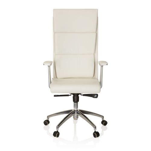 Siège De Bureau / Fauteuil De Direction Monza 20, Cuir Ivoire Hjh Office