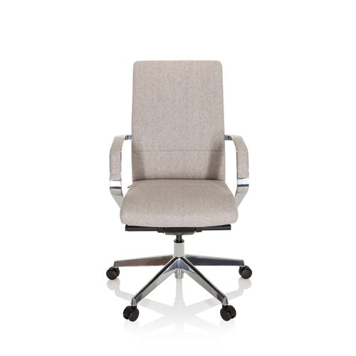Chaise De Bureau / Siège Pivotant Bessona Tissu Beige Hjh Office