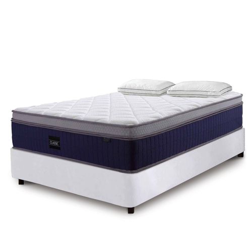 Matelas Hybride Classic 160 X 200 Cm Ressorts Ensachés Et Mémoire De Forme Épaisseur 31 Cm
