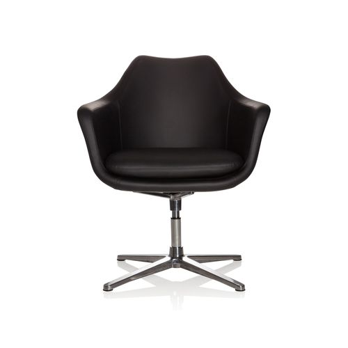 Chaise De Bureau / Chaise Lounge Artemia Simili Cuir Noir Hjh Office
