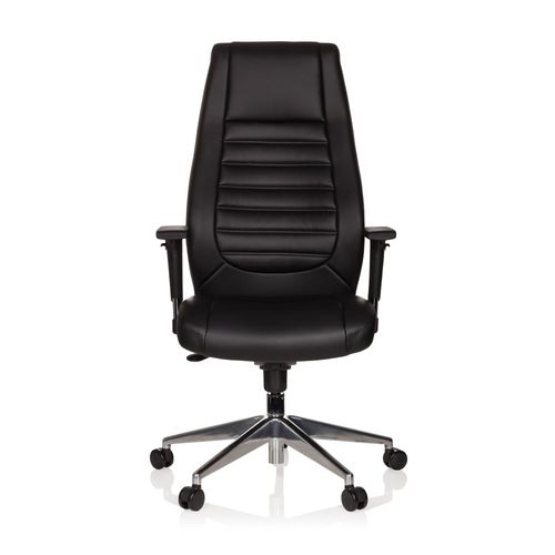 Chaise De Bureau / Fauteuil De Bureau Vitoro Cuir Synthétique Noir Hjh Office