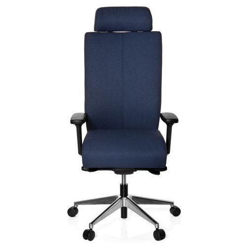 Siège De Bureau / Siège Pivotant Pro-Tec Xxl, Entièrement Rembourré, Bleu Hjh Office