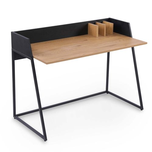 Bureau Compact Design Industriel En Bois Et Métal Armelle