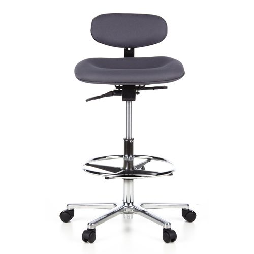 Siège Technique / Tabouret Technique / Tabouret À Roulettes Work Mf, Anthracite Hjh Office