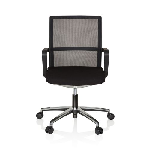 Chaise De Bureau / Chaise Pivotante Move-Tec Net 3d Tissu Maille Noir / Noir Hjh Office